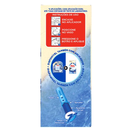 Detergente Sanitário Gel Adesivo Azul Pato 38g Refil - Imagem em destaque