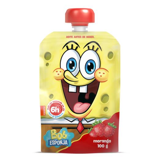 Iogurte Morango Bob Esponja Elegê Squeeze 100g - Imagem em destaque