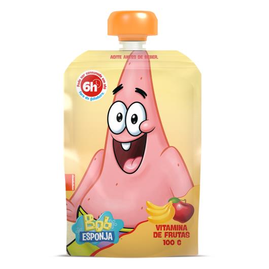 Iogurte Bob Esponja Elegê Vitamina de Frutas Squeeze 100g - Imagem em destaque