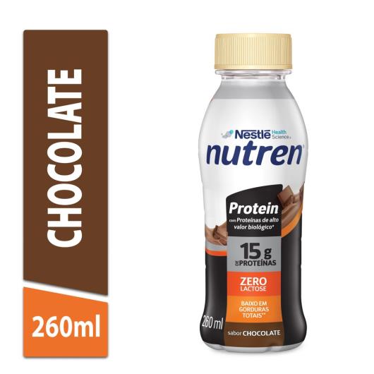 Bebida Láctea Nutren Protein 15g de proteínas Chocolate 260ml - Imagem em destaque