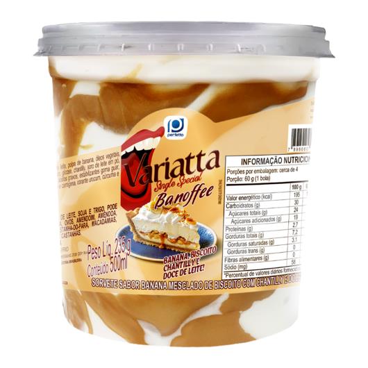 Sorvete Banoffee Perfetto Variatta Single Special Pote 500ml - Imagem em destaque