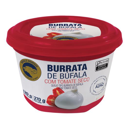 Queijo Burrata de Búfala com Tomate Seco Búfalo Dourado 120g - Imagem em destaque