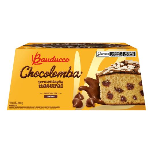 Chocolomba de Páscoa Bauducco Gotas de Chocolate e Cobertura Caixa 600g - Imagem em destaque