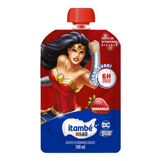 Iogurte Justice League Itambé Kids Morango Para Levar Squeeze 100ml - Imagem em destaque