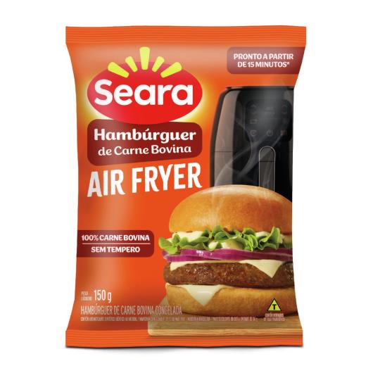 Hambúrguer de Carne Bovina Air Fryer Seara 150g - Imagem em destaque