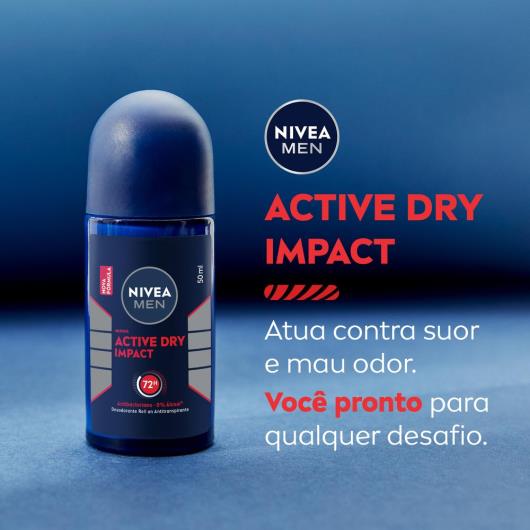 Desodorante Antitranspirante Roll On Nivea Dry Impact 50ml - Imagem em destaque