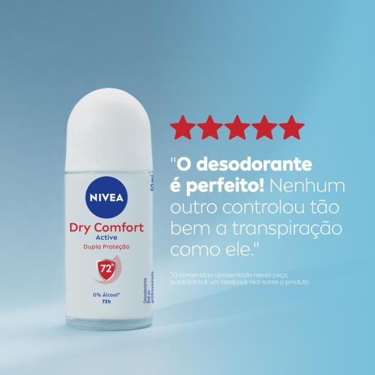 NIVEA Desodorante Antitranspirante Roll-on Dry Comfort 50ml - Imagem em destaque