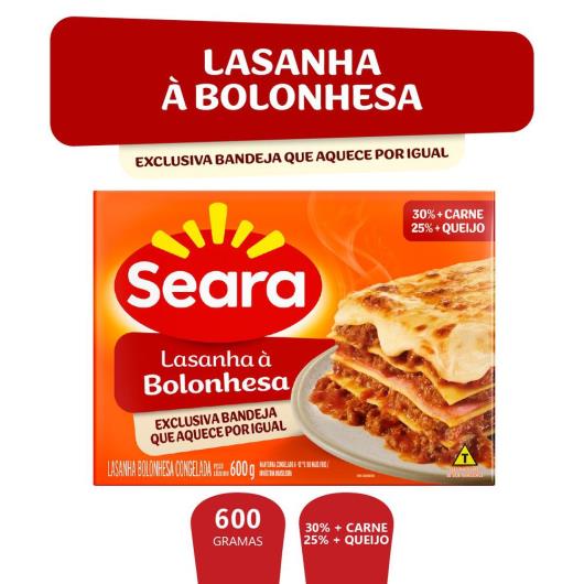 Lasanha bolonhesa Seara 600g - Imagem em destaque