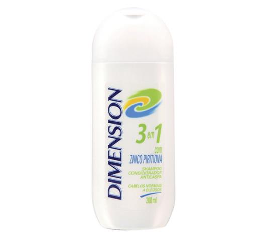 Shampoo Dimension anticaspa 3 em 1 para cabelos oleosos 200ml - Imagem em destaque