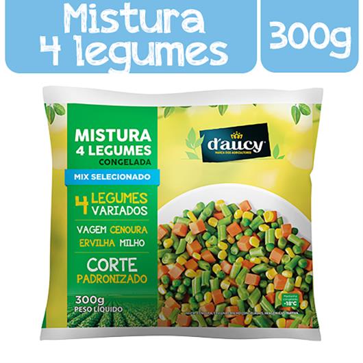 Mix 4 Legumes Congelado D'aucy 300g - Imagem em destaque