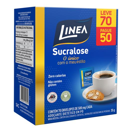 Adoçante em Pó Sucralose Linea Caixa 56g Leve 70 Pague 50 Unidades - Imagem em destaque