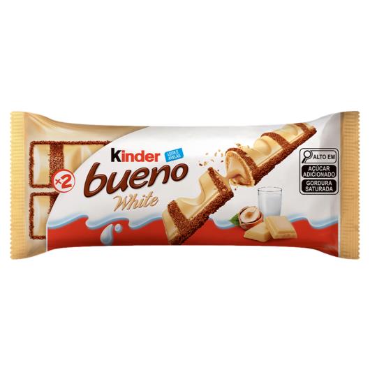 Wafer Kinder Bueno White Pacote 39g 2 Unidades - Imagem em destaque