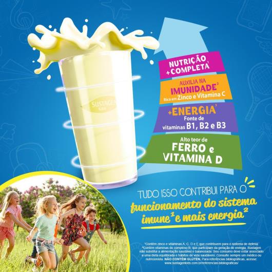 Complemento Alimentar Sustagen Kids Sabor Baunilha - Sachê 190g - Imagem em destaque