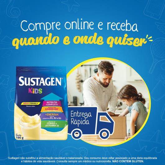 Complemento Alimentar Sustagen Kids Sabor Baunilha - Sachê 190g - Imagem em destaque