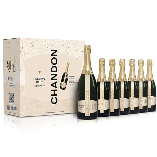 Kit 6 Espumantes Chandon Brut 750ml + 1 Espumante Chandon Brut Magnum 1.5l Preço Especial - Imagem em destaque