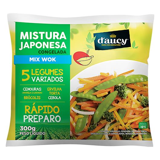 Mistura Japonesa Congelada D'aucy Wok Pacote 300g - Imagem em destaque