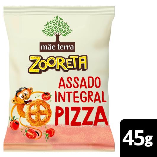 Salgadinho de Milho e Arroz Integral Orgânico Pizza Mãe Terra Zooreta Pacote 45g - Imagem em destaque