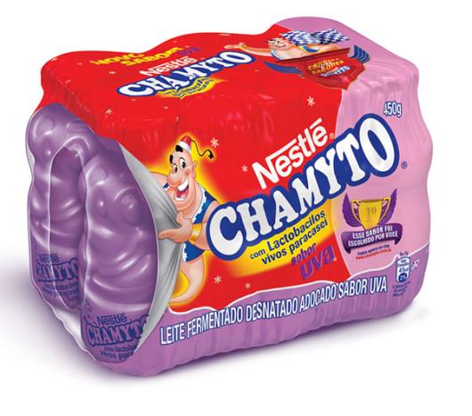 Leite fermentado Chamyto uva 6x75g - Imagem em destaque