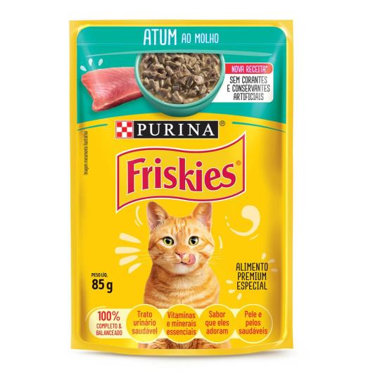 Ração Úmida FRISKIES Gatos Adultos Atum ao molho 85g - Imagem em destaque