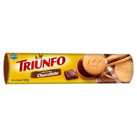 Biscoito Baunilha Recheio Chocolate Triunfo Pacote 120g - Imagem em destaque