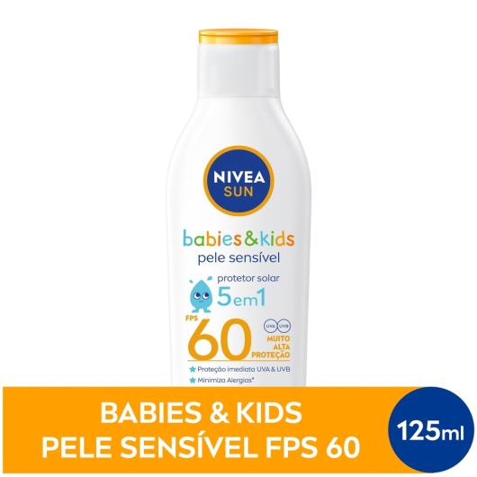 NIVEA SUN Protetor Solar Kids & Babies Pele Sensível FPS60 125ml - Imagem em destaque