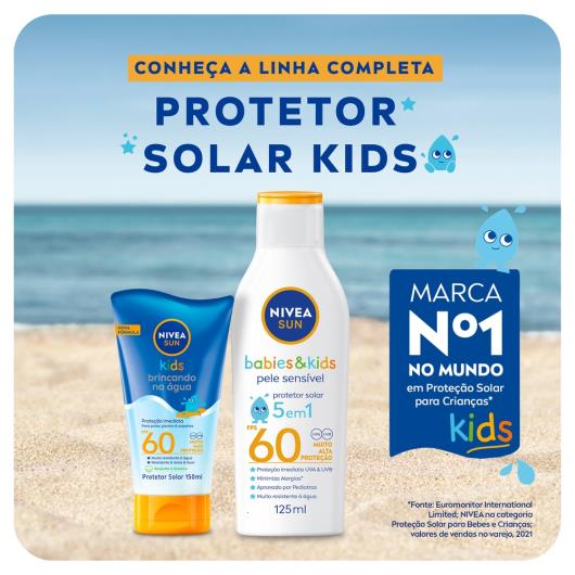 NIVEA SUN Protetor Solar Kids & Babies Pele Sensível FPS60 125ml - Imagem em destaque