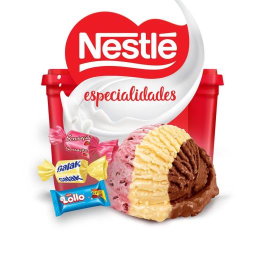 Sorvete Napolitano Nestlé Especialidades Pote 1,5L - Imagem em destaque