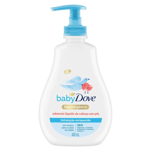 Sabonete Líquido da Cabeça aos Pés Baby Dove Hidratação Enriquecida 400ml - Imagem em destaque