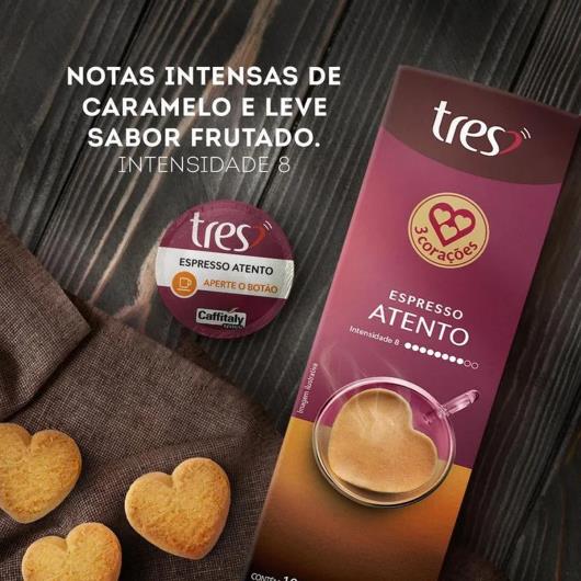 Cápsula de Café Espresso Atento 3 Corações 80g 10 Unidades - Imagem em destaque