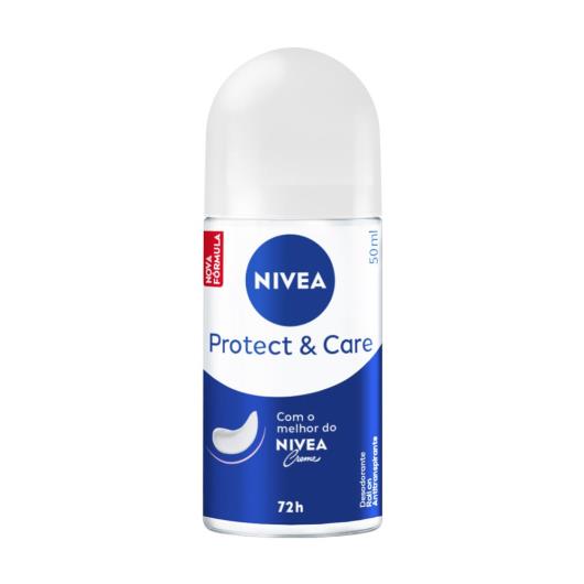 NIVEA Desodorante Antitranspirante Roll On Protect & Care 50ml - Imagem em destaque