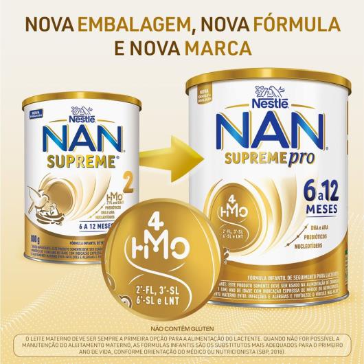 Fórmula Infantil Nan Supreme Pro 6 a 12 Meses 800g - Imagem em destaque