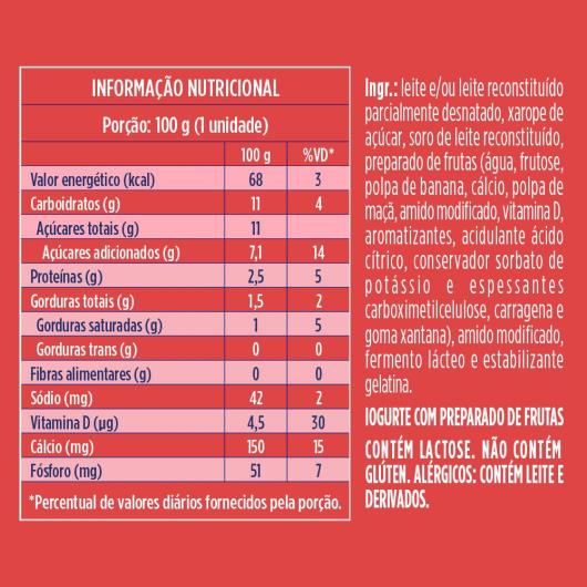 Iogurte Danoninho Líquido Banana e Maçã Sortidos 100g - Imagem em destaque