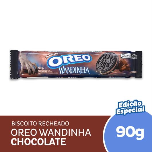 Biscoito Recheado Oreo Chocolate Wandinha 90g - Imagem em destaque
