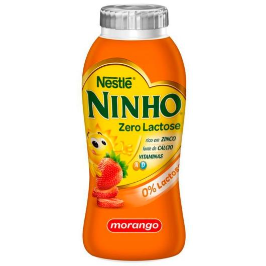 Iogurte Ninho Zero Lactose Morango Líquido 170g - Imagem em destaque