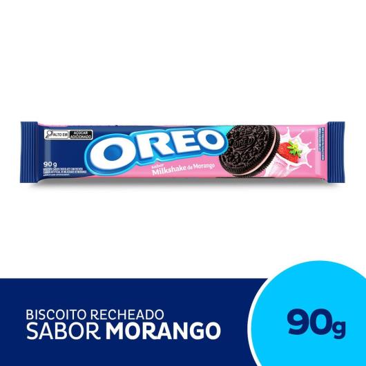 Biscoito Recheado Oreo Milkshake De Morango Wandinha 90g - Imagem em destaque