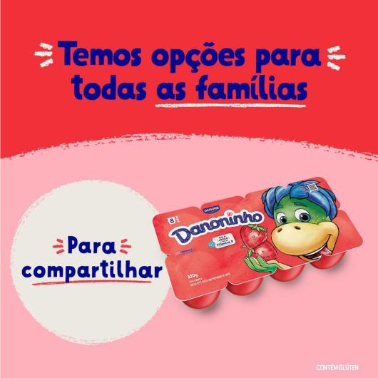 Danoninho Petit Suisse Morango 320g 8 unidades - Imagem em destaque