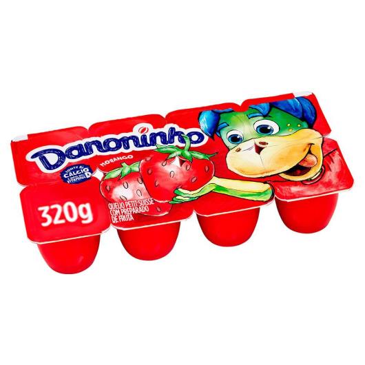 Danoninho Petit Suisse Morango 320g 8 unidades - Imagem em destaque