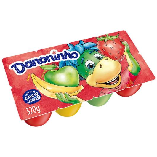 Danoninho Petit Suisse Morango, Banana e Maçã-Verde 320g 8 unidades - Imagem em destaque