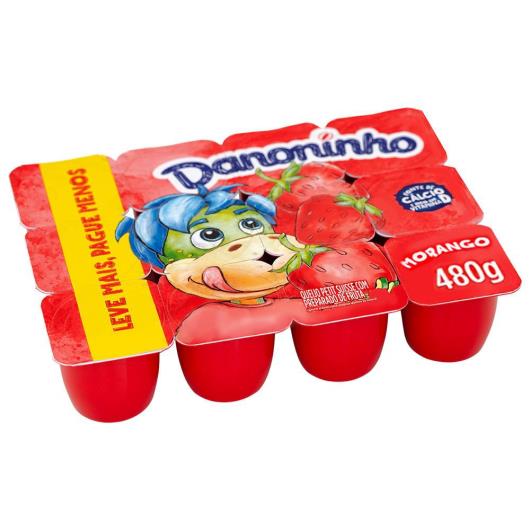 Queijo Petit Suisse Morango Danoninho Bandeja 480g Leve 12 Pague 10 Uni - Imagem em destaque