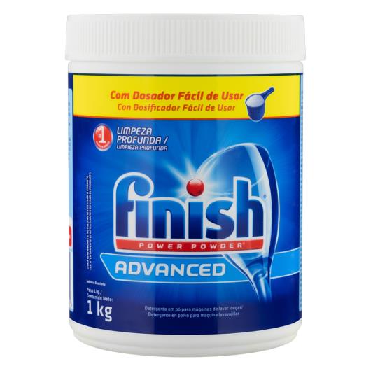 Detergente Pó para Máquina de Lavar Louças Finish Power Powder Advanced Pote 1kg - Imagem em destaque