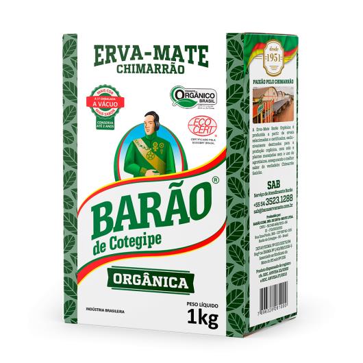 Erva-Mate Chimarrão a Vácuo Orgânico Barão de Cotegipe Pacote 1kg - Imagem em destaque