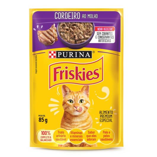 Ração Úmida Gatos Adultos FRISKIES Cordeiro 85g - Imagem em destaque