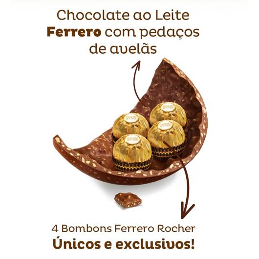 Ovo de Páscoa Ferrero Rocher ao leite 225g com 4 bombons Ferrero Rocher - Imagem em destaque