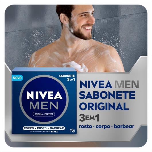 NIVEA MEN Sabonete em Barra Original Protect 3 em 1 90g - Imagem em destaque