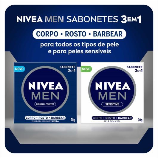 NIVEA MEN Sabonete em Barra Original Protect 3 em 1 90g - Imagem em destaque