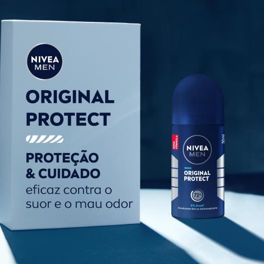 NIVEA Men Desodorante Antitranspirante Roll On Original Protect 50ml - Imagem em destaque