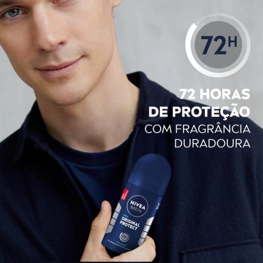 NIVEA Men Desodorante Antitranspirante Roll On Original Protect 50ml - Imagem em destaque