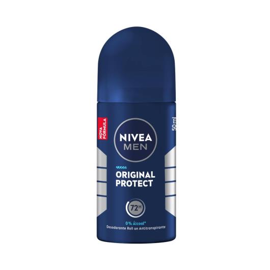 NIVEA Men Desodorante Antitranspirante Roll On Original Protect 50ml - Imagem em destaque