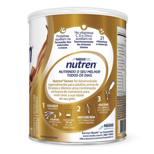 Complemento Alimentar Nutren Senior Chocolate 370g - Imagem em destaque