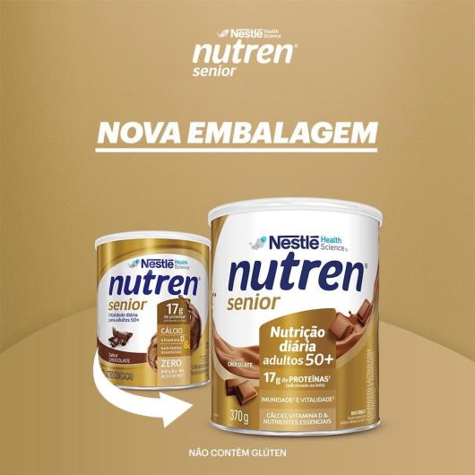 Complemento Alimentar Nutren Senior Chocolate 370g - Imagem em destaque